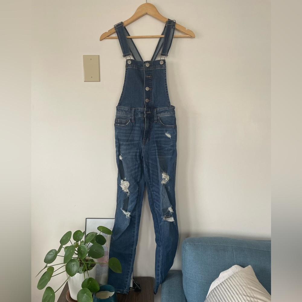 Denim overalls